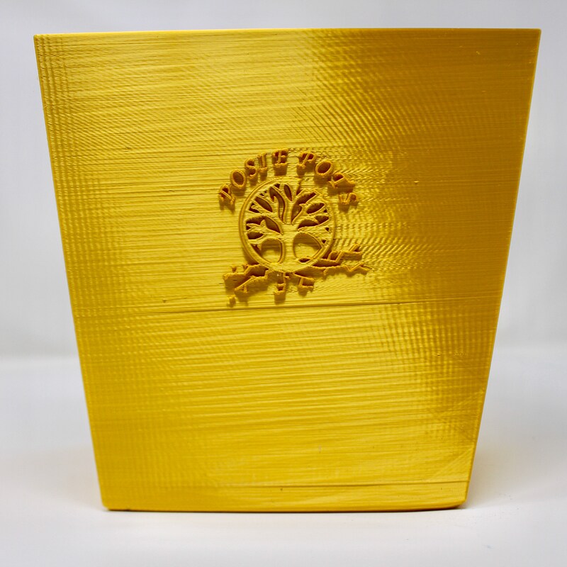 Large 7" Gold Twisted Square Self Watering Planter